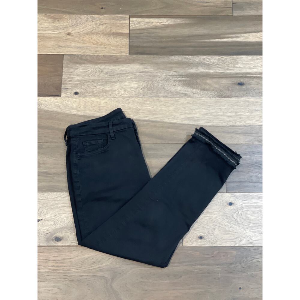 JEN7 by 7 For All Mankind Black Ankle Straight Jeans – Size 12